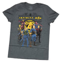 Infinity War Mens T-Shirt - Multiple Movies Heroes Gathered Round the Avengers Logo Hoodie, Sweatshirt | CiraTrend.com
