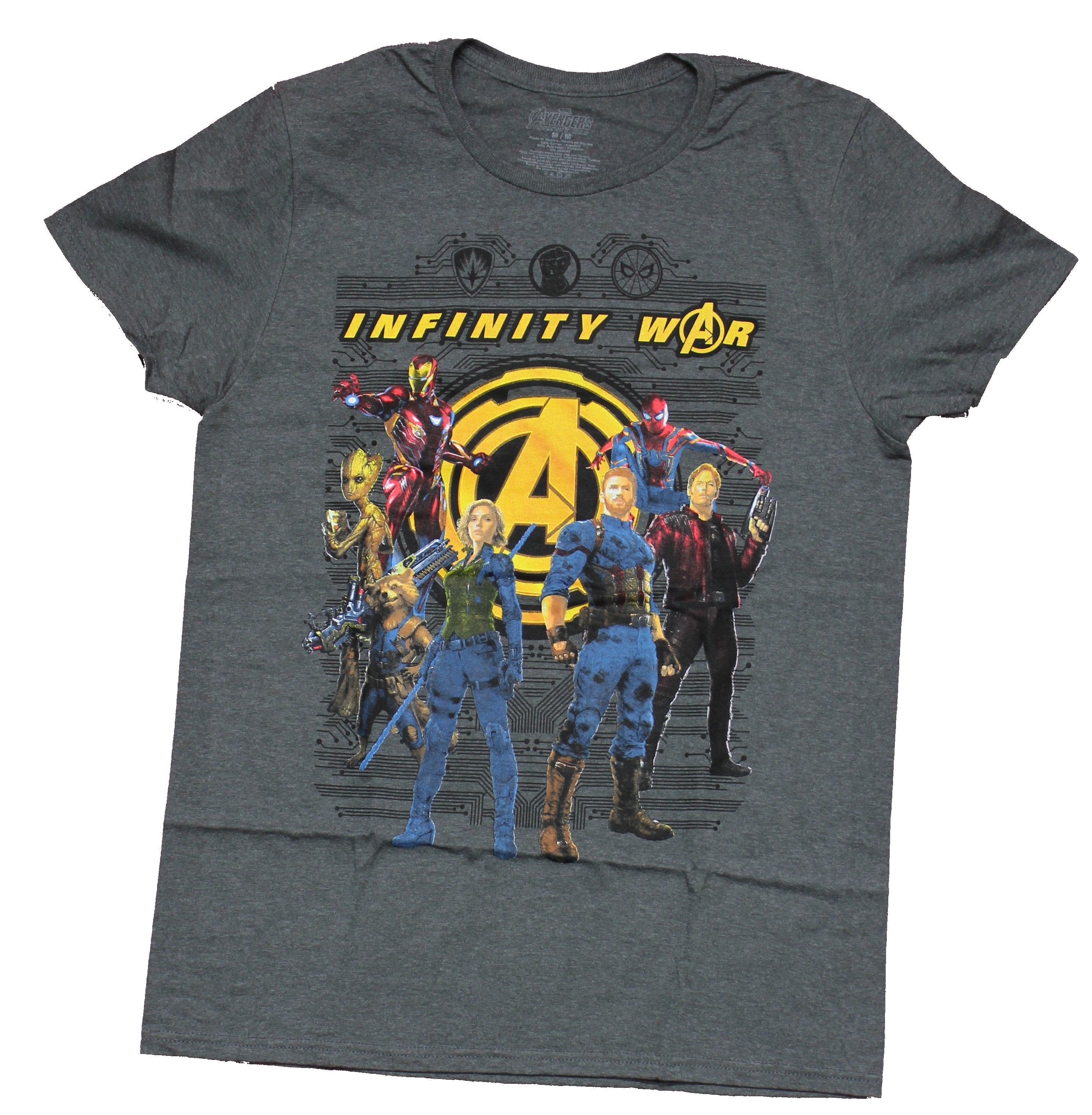 Infinity War Mens T-Shirt - Multiple Movies Heroes Gathered Round the Avengers Logo Hoodie, Sweatshirt | CiraTrend.com
