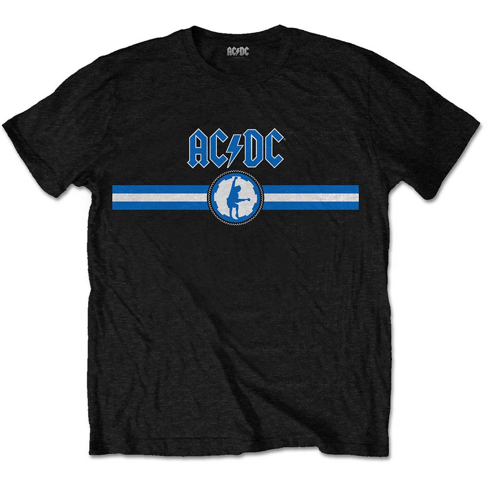 Blue Logo & Stripe Slim Fit T-shirt Hoodie, Sweatshirt | CiraTrend.com