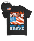 Land Of The Free Double Sided Unisex Cotton Christian T-Shirt Style001 Hoodie, Sweatshirt | CiraTrend.com (Image 1)