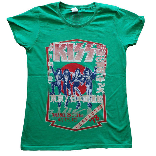 Destroyer Tour '78 Ladies T-Shirt Junior Top Style001