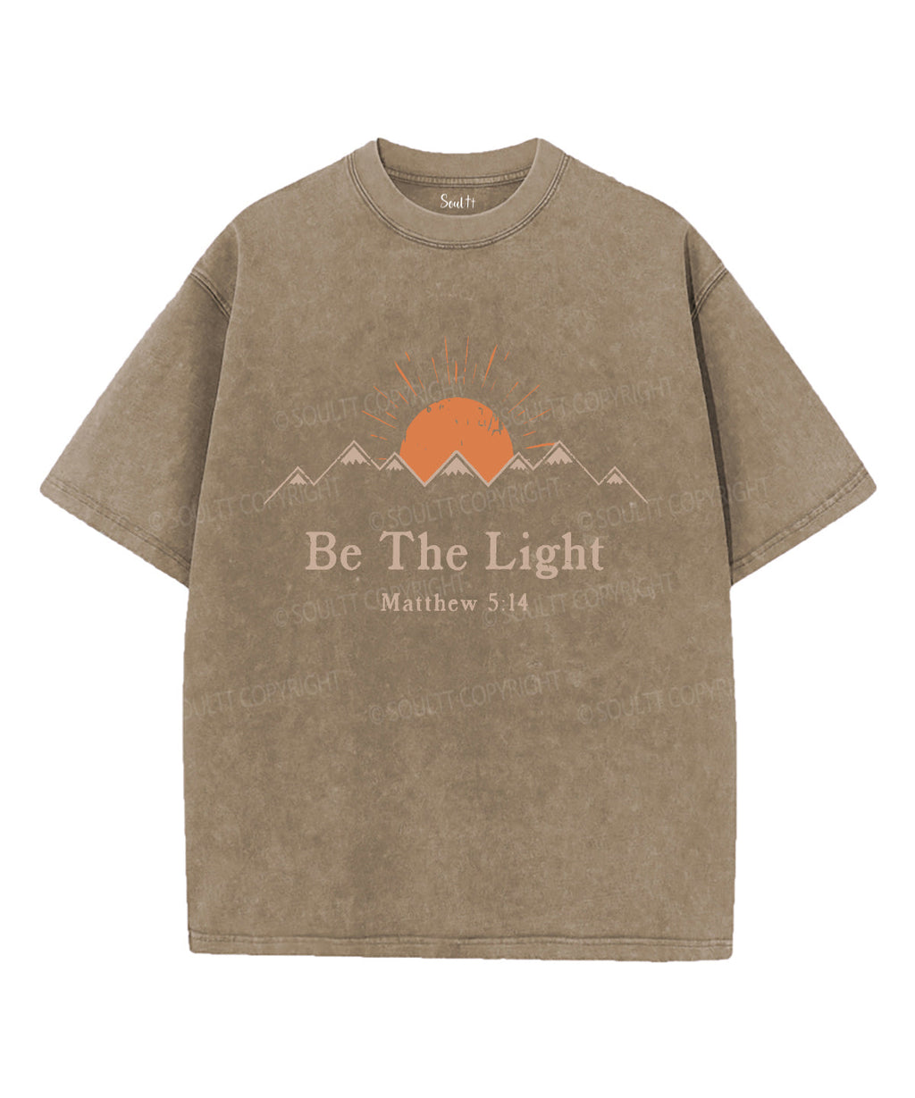 Be The Light Unisex Washed Christian T-shirt Style002 Hoodie, Sweatshirt | CiraTrend.com (Image 5)