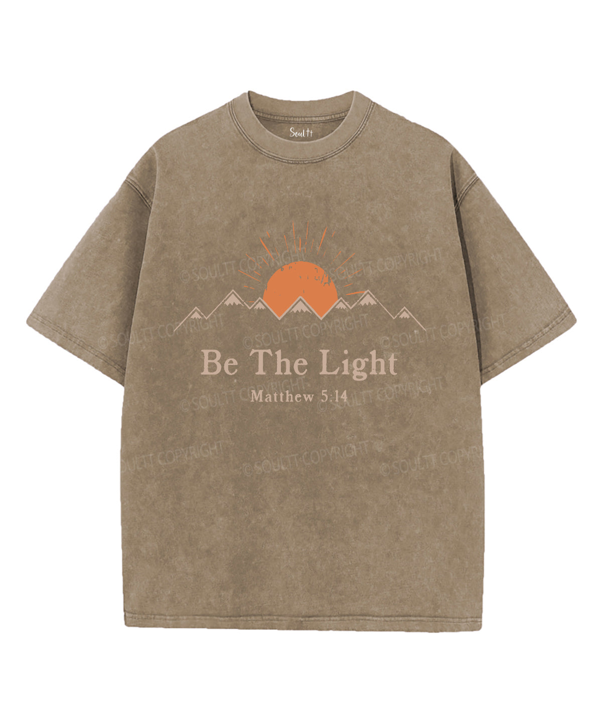Be The Light Unisex Washed Christian T-shirt Style002 Hoodie, Sweatshirt | CiraTrend.com (Image 5)