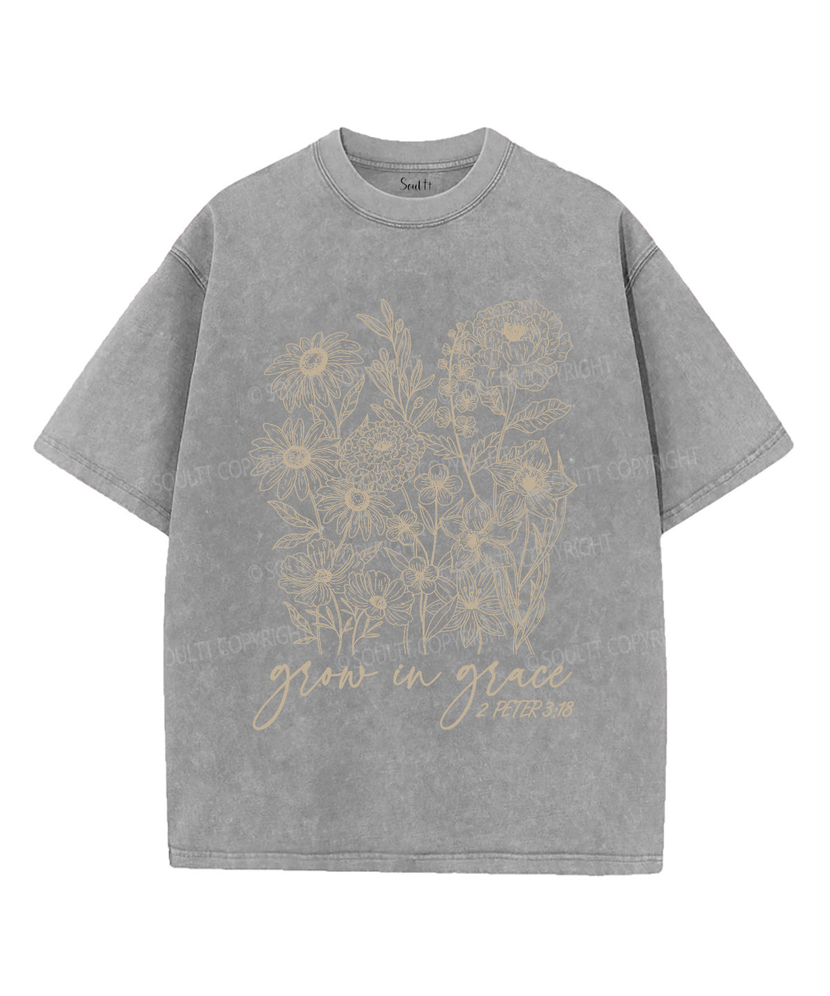 Grow Grace Washed Christian Style003 T-Shirts, Hoodie, Sweatshirt