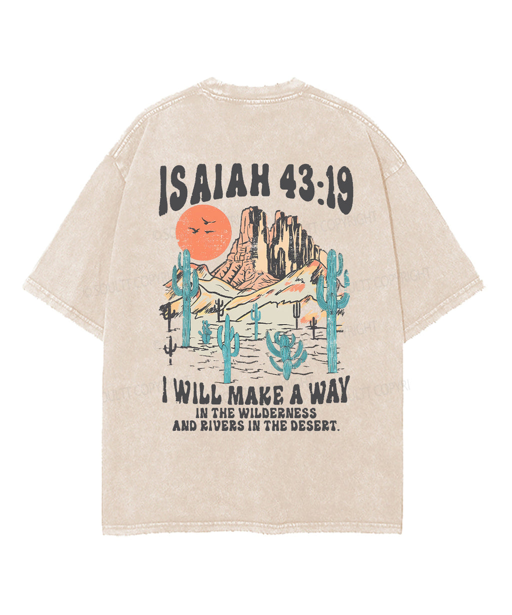 I Will Make Way Double Sided Washed Christian T-Shirts, Hoodie, Sweatshirt