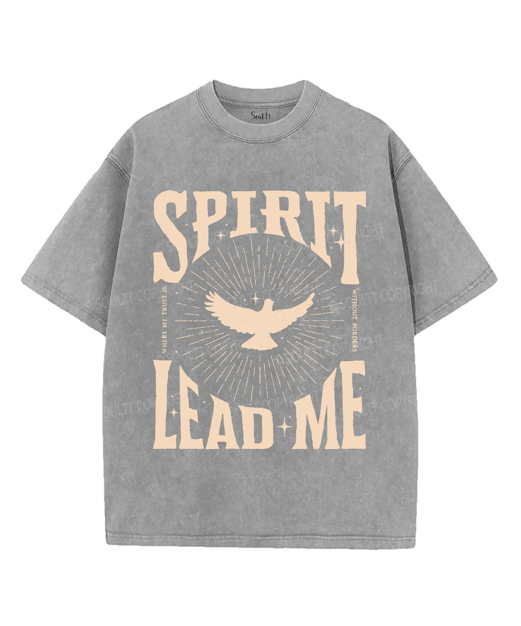 Spirit Lead Me Unisex Washed Christian T-shirt Style001 Hoodie, Sweatshirt | CiraTrend.com (Image 3)