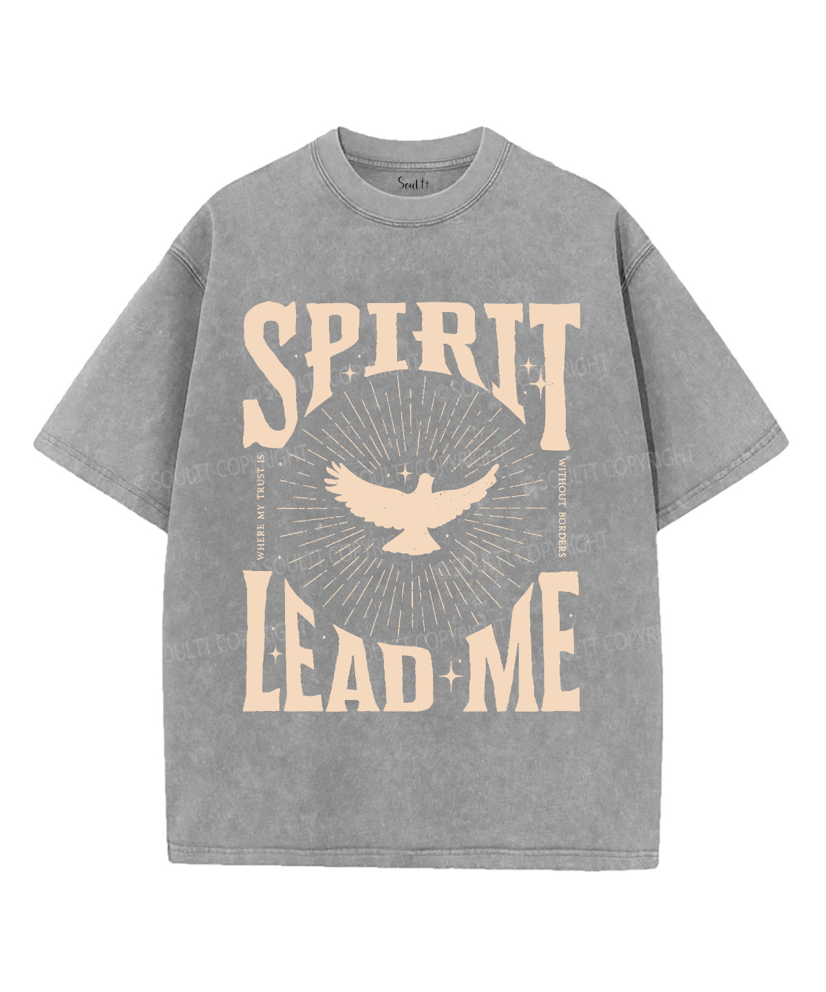 Spirit Lead Me Unisex Washed Christian T-shirt Style001 Hoodie, Sweatshirt | CiraTrend.com (Image 3)