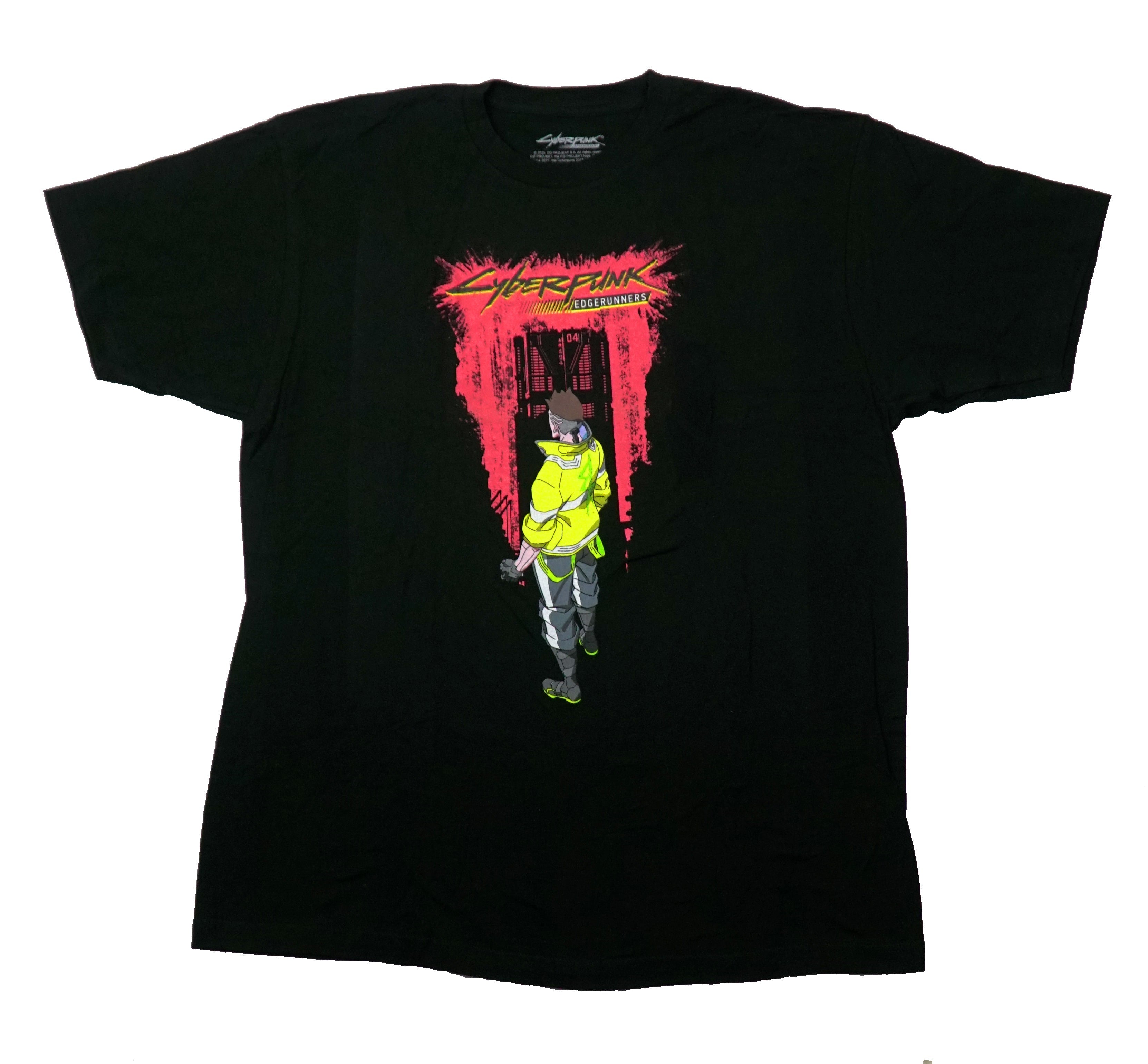 Cyberpunk Mens T-Shirt - Edgerunners David Martinez Standing At Door Hoodie, Sweatshirt | CiraTrend.com