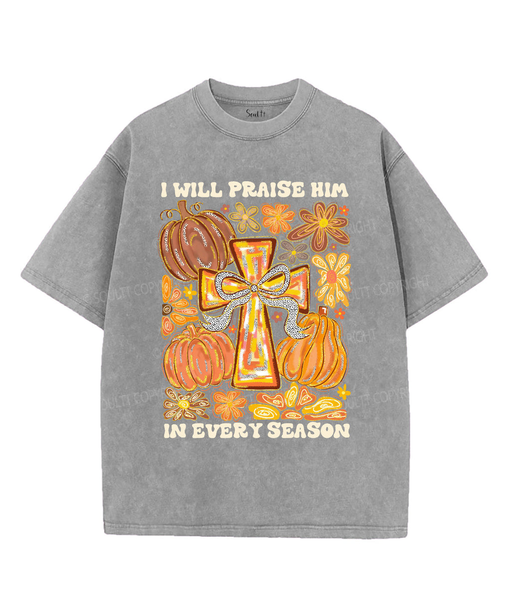 I Will Praise Him Unisex Washed Christian T-shirt Style001 Hoodie, Sweatshirt | CiraTrend.com (Image 3)