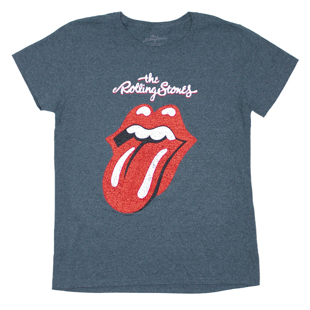 Cracked Logo & Tongue on Dark Heather Gray Women's Tee Womens T-shirt Hoodie, Sweatshirt | CiraTrend.com (Image 1)