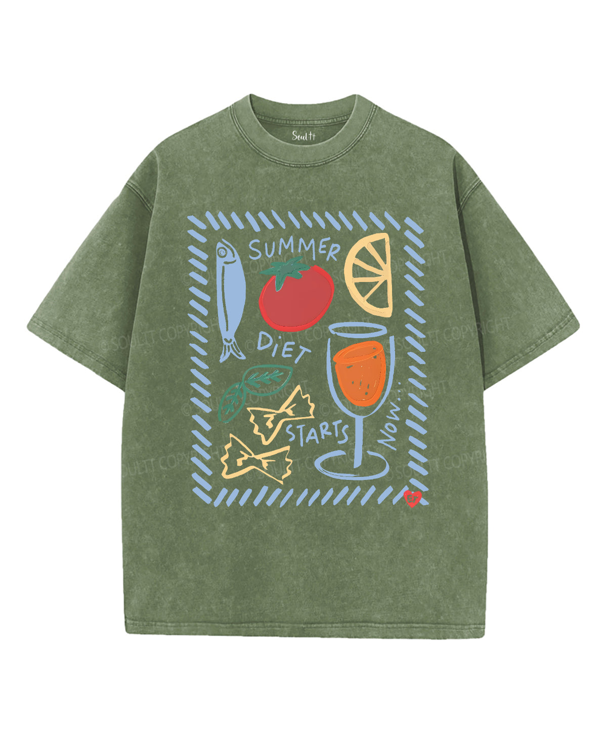 Summer Diet Starts Now Double Sided Unisex Washed Christian T-shirt Hoodie, Sweatshirt | CiraTrend.com (Image 5)