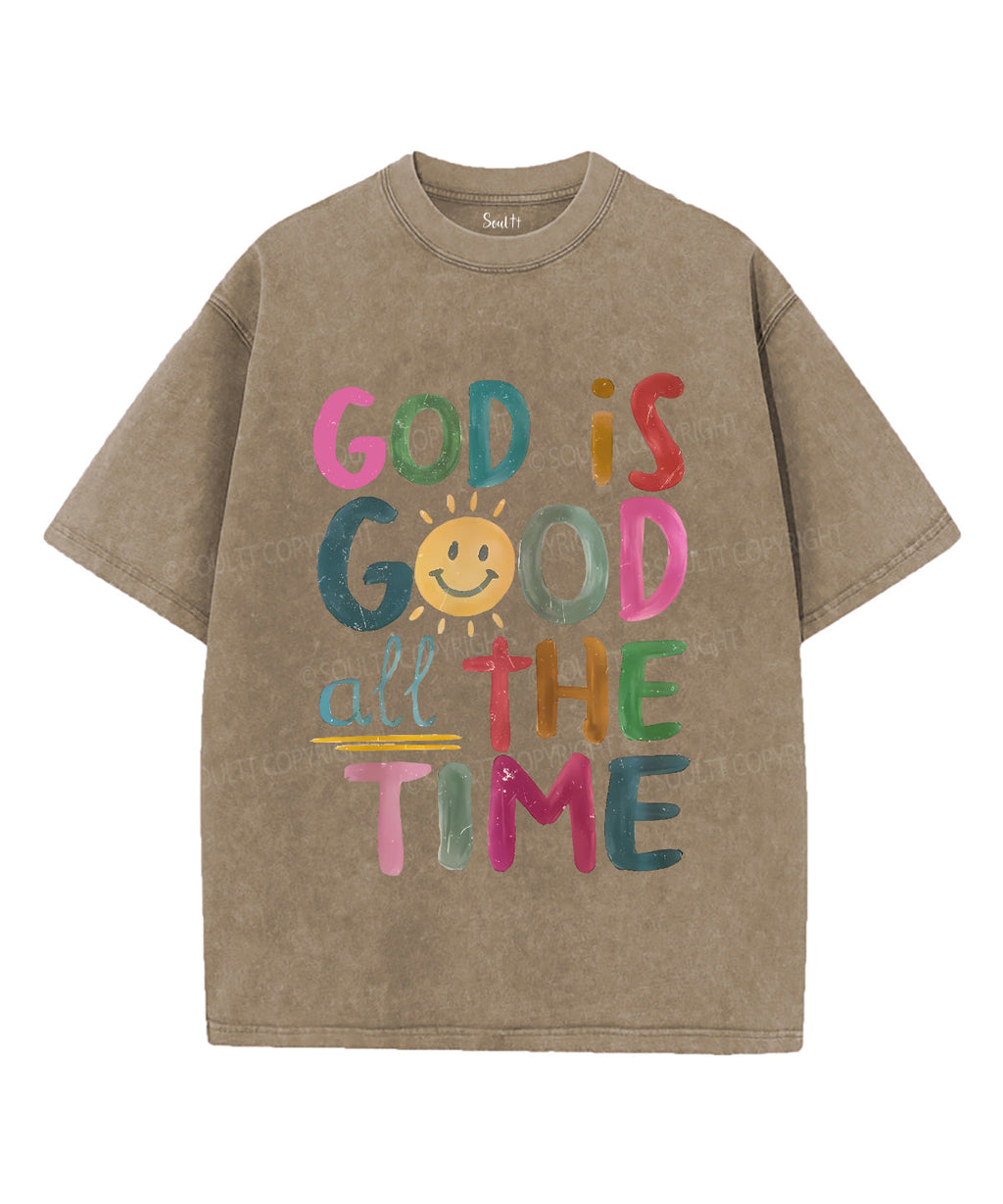 God Is Good All The Time Unisex Washed Christian T-shirt Style001 Hoodie, Sweatshirt | CiraTrend.com (Image 5)