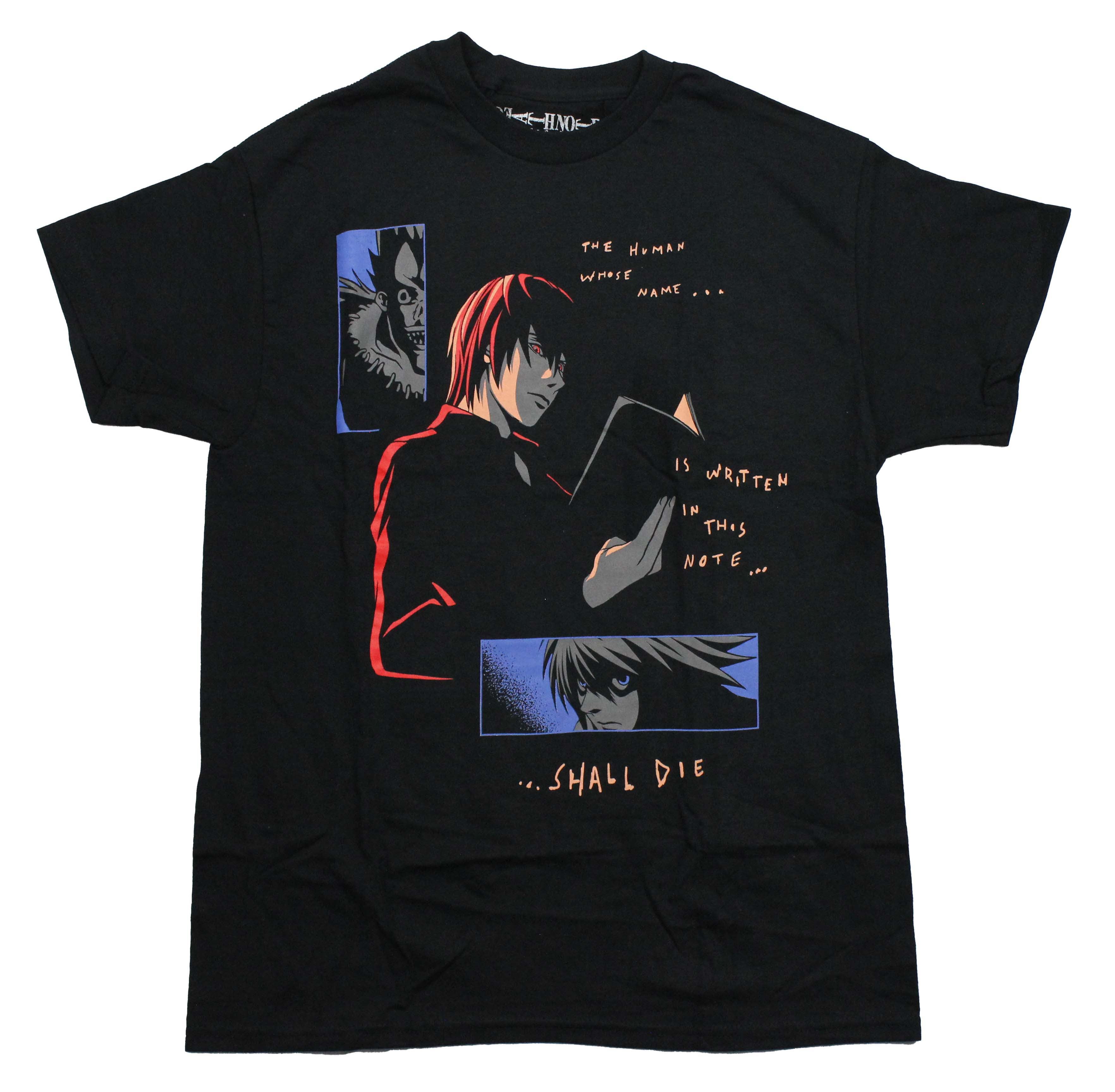 Death Note Mens T-Shirt - Characters The Human Whose Name...Shall Die Hoodie, Sweatshirt | CiraTrend.com