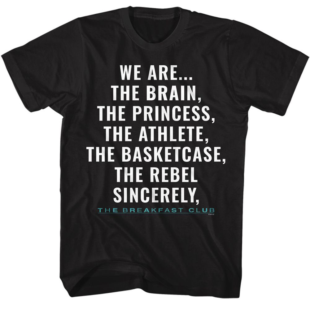 Breakfast Club-sincerely Yours T-shirt Hoodie, Sweatshirt | CiraTrend.com