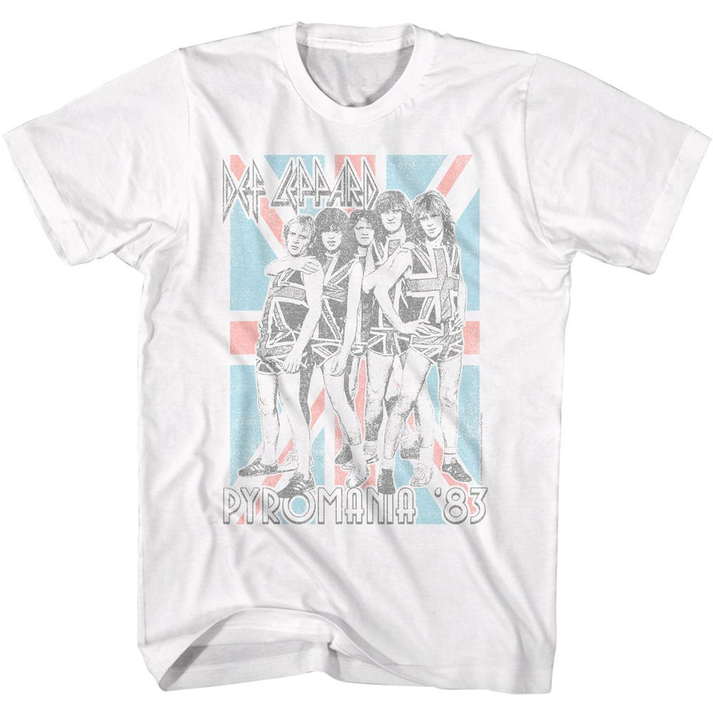 Def Leppard Pyromania Flag T-shirt Hoodie, Sweatshirt | CiraTrend.com