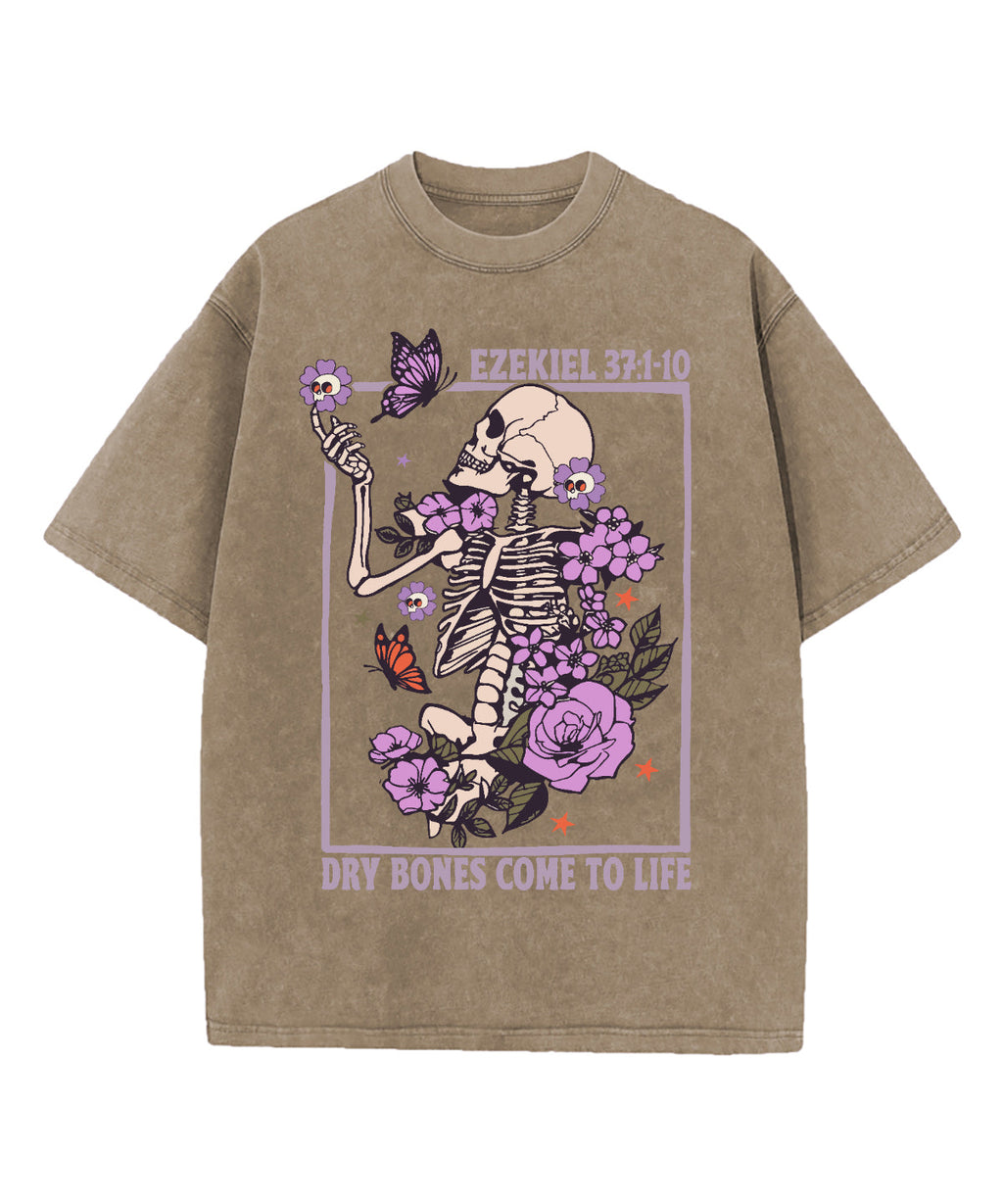 Dry Bones Come To Life Washed Christian T-shirt Hoodie, Sweatshirt | CiraTrend.com (Image 3)