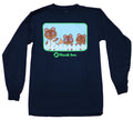 Animal Crossing Mens Long Sleeve T-Shirt - Nook Inc. Raccoon Fence Image Hoodie, Sweatshirt | CiraTrend.com