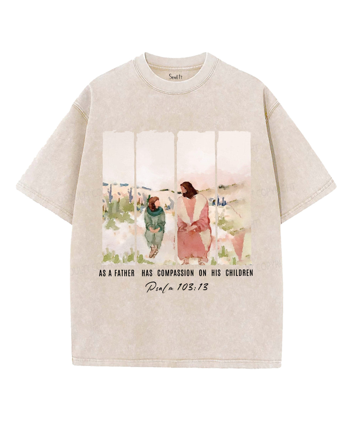 As a Father Has Compassion Unisex Washed Christian T-shirt Style001 Hoodie, Sweatshirt | CiraTrend.com (Image 4)