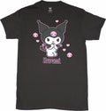 Kuromi Mens T-Shirt - Devious Grinning Stance Over Name Hoodie, Sweatshirt | CiraTrend.com