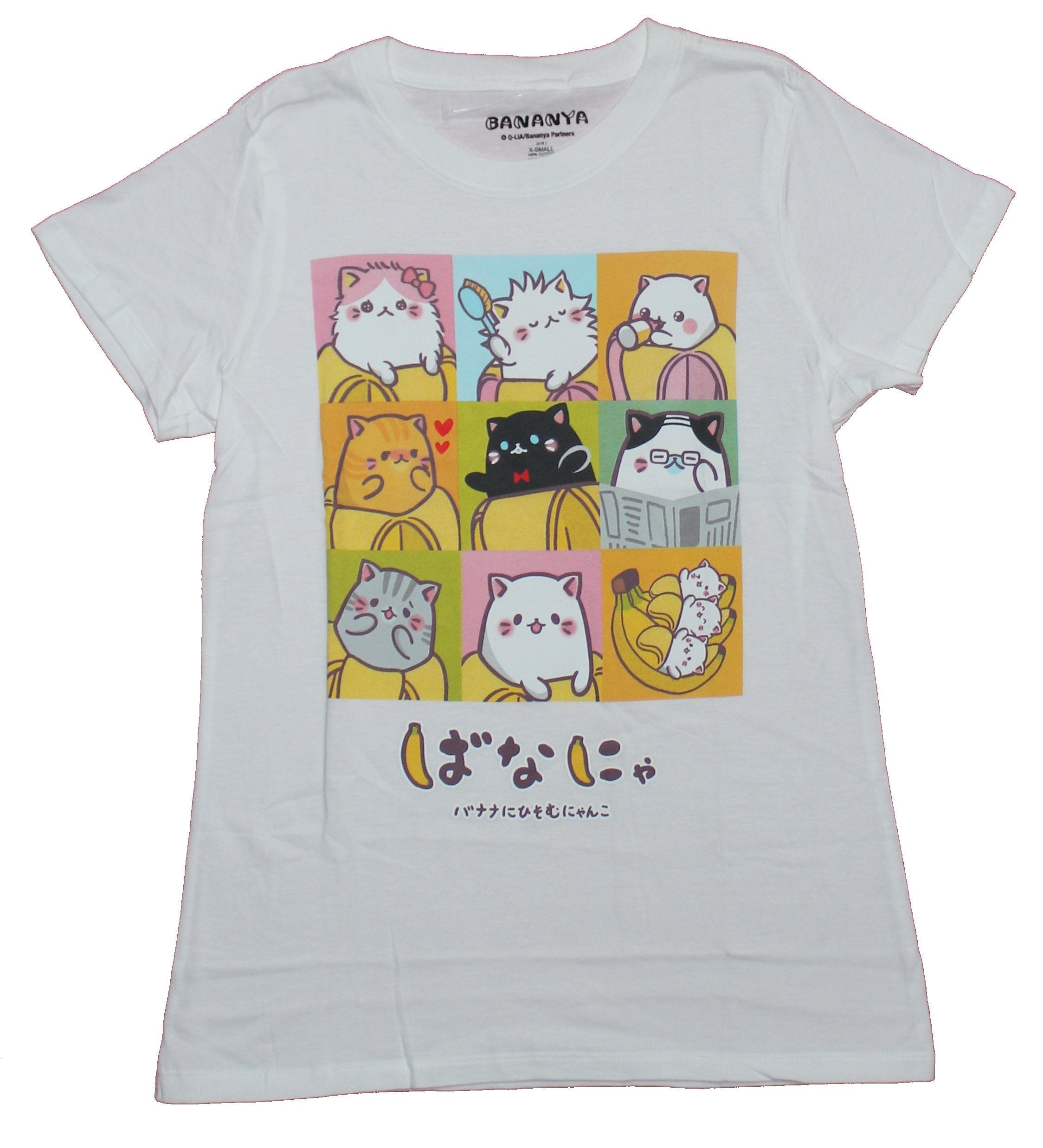 Bananya Girls Juniors T-Shirt - 9 Box Different Bananyas Images Hoodie, Sweatshirt | CiraTrend.com