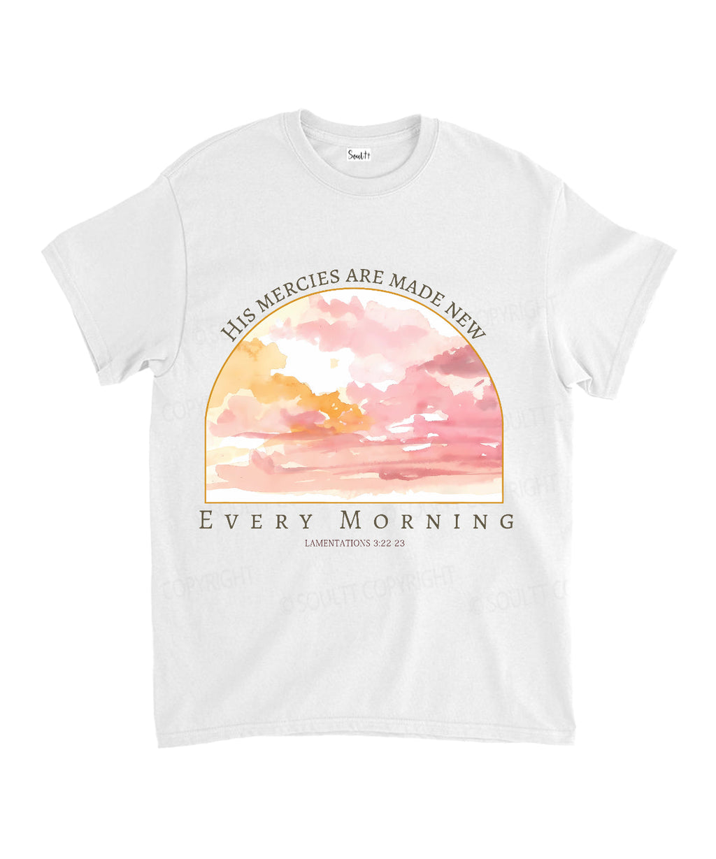His Mercies Are New Every Morning Unisex Cotton Christian T-Shirt Style002 Hoodie, Sweatshirt | CiraTrend.com (Image 2)