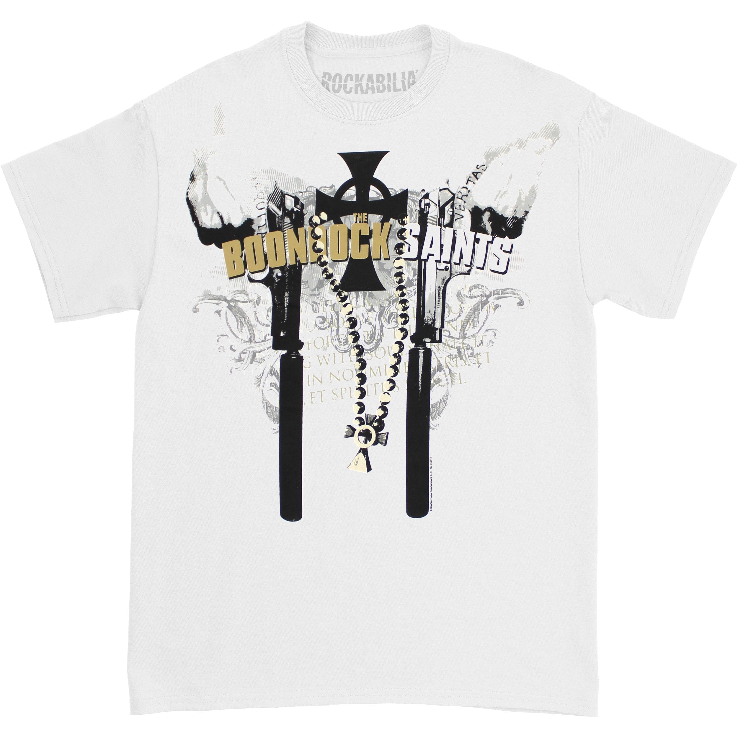 Cross On Chain White Tee T-shirt Hoodie, Sweatshirt | CiraTrend.com