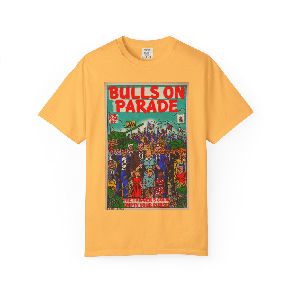 Bulls Parade - Unisex Garment-Dyed T-shirt Hoodie, Sweatshirt | CiraTrend.com (Image 4)