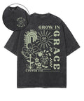 Grow In Grace Double Sided Washed Christian T-shirt Style001 Hoodie, Sweatshirt | CiraTrend.com (Image 1)