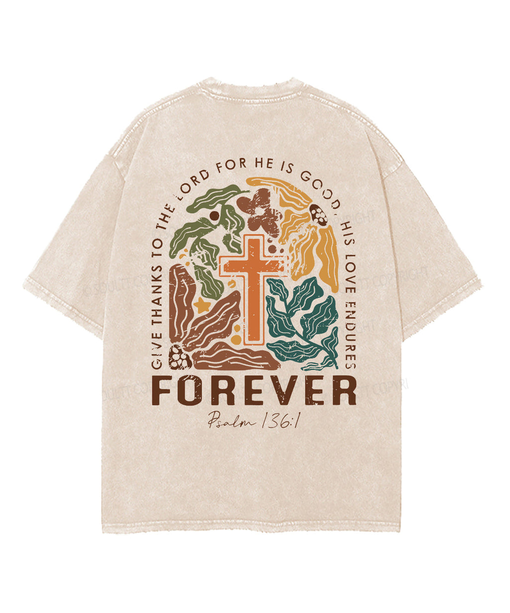 Give Thanks To The Lord Double Sised Unisex Washed Christian T-shirt Style002 Hoodie, Sweatshirt | CiraTrend.com (Image 5)