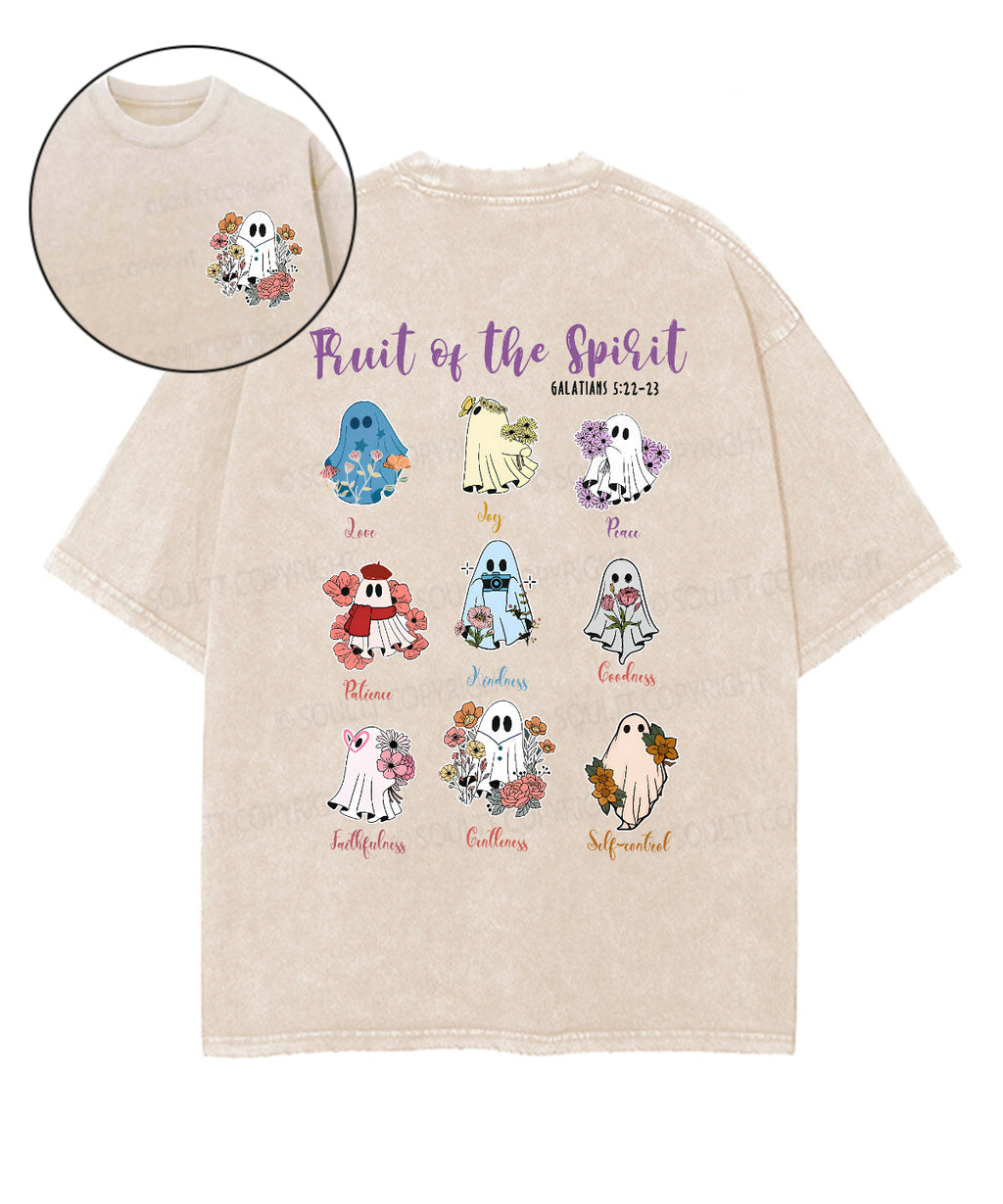 Fruit Of The Spirit Double Sided Unisex Washed Christian T-shirt Style033 Hoodie, Sweatshirt | CiraTrend.com (Image 1)