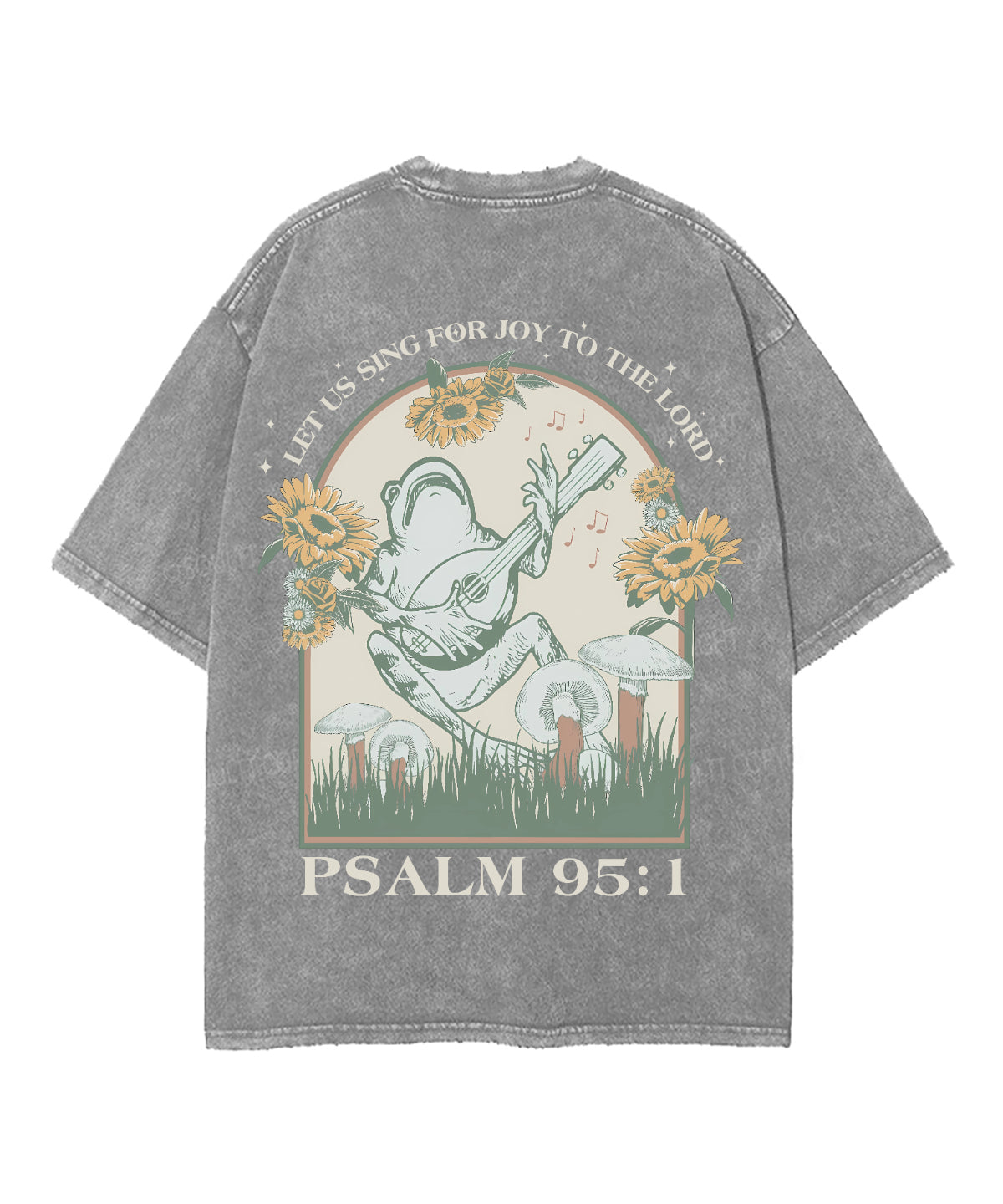 Sing For Joy Double Sided Unisex Washed Christian T-shirt Hoodie, Sweatshirt | CiraTrend.com (Image 5)