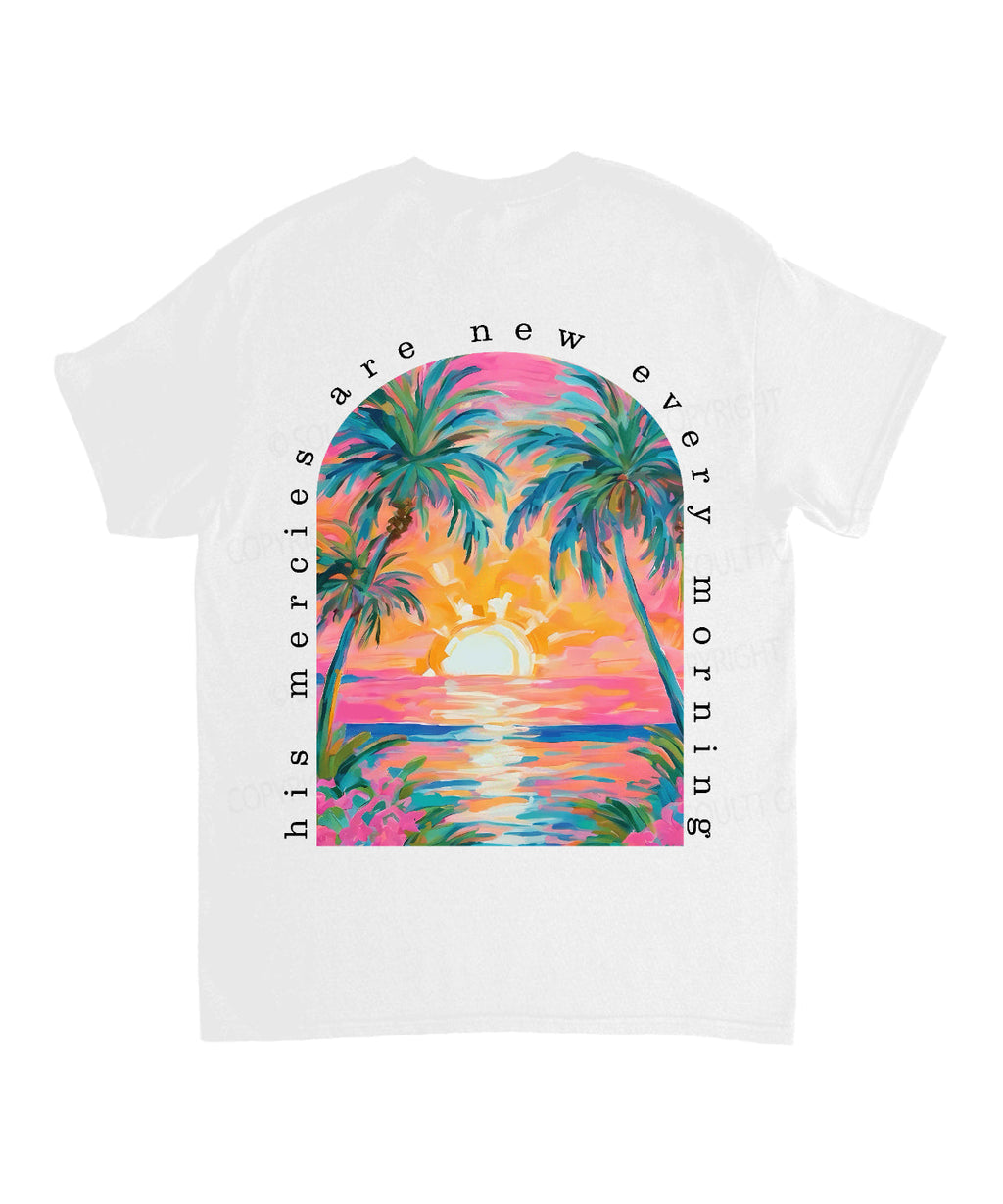 His Mercies Are New Double Sided Unisex Cotton Christian T-Shirt Style006 Hoodie, Sweatshirt | CiraTrend.com (Image 3)