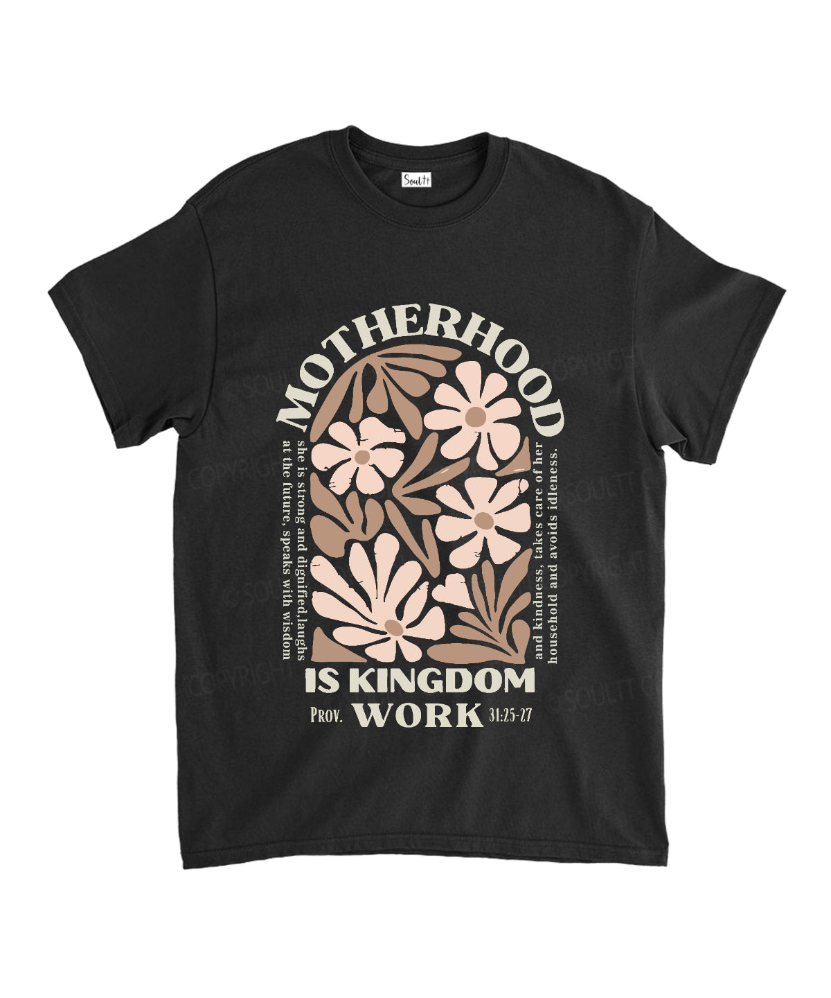 Motherhood Is Kingdom Work Unisex Cotton Christian T-Shirt Hoodie, Sweatshirt | CiraTrend.com (Image 1)