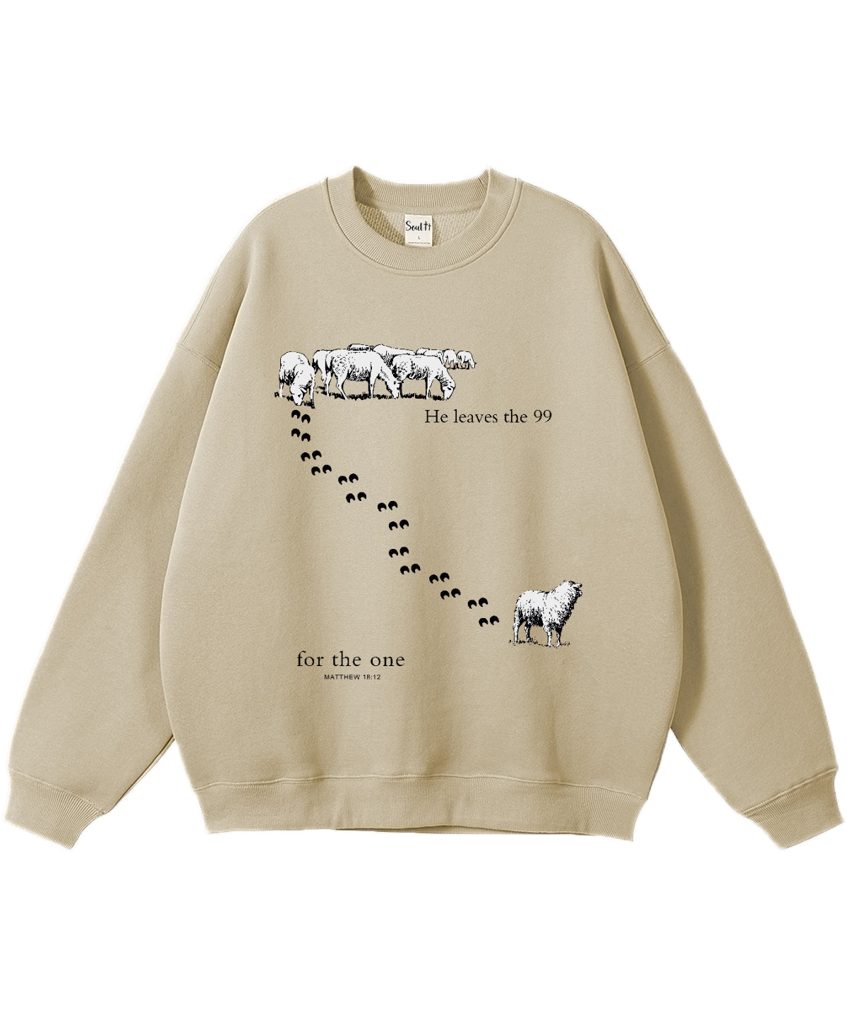 He Leaves the 99 for the One Cotton Christian Sweatshirt T-Shirts, Hoodie | CiraTrend.com (Image 5)