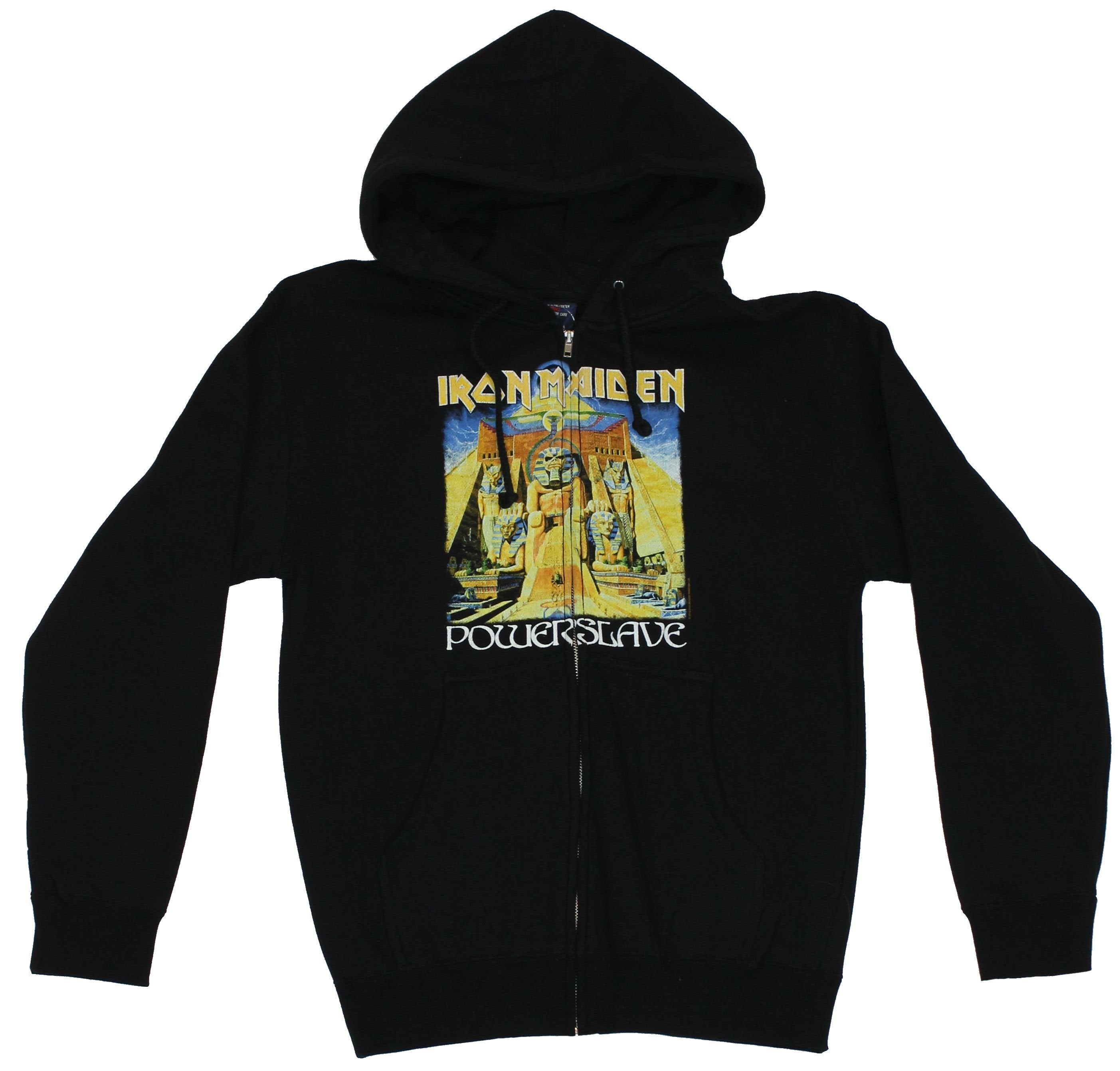 Iron Maiden Mens Zip Up Hoodie Sweatshirt - Power Slave Egypt & World Slavery T-Shirts | CiraTrend.com (Image 1)