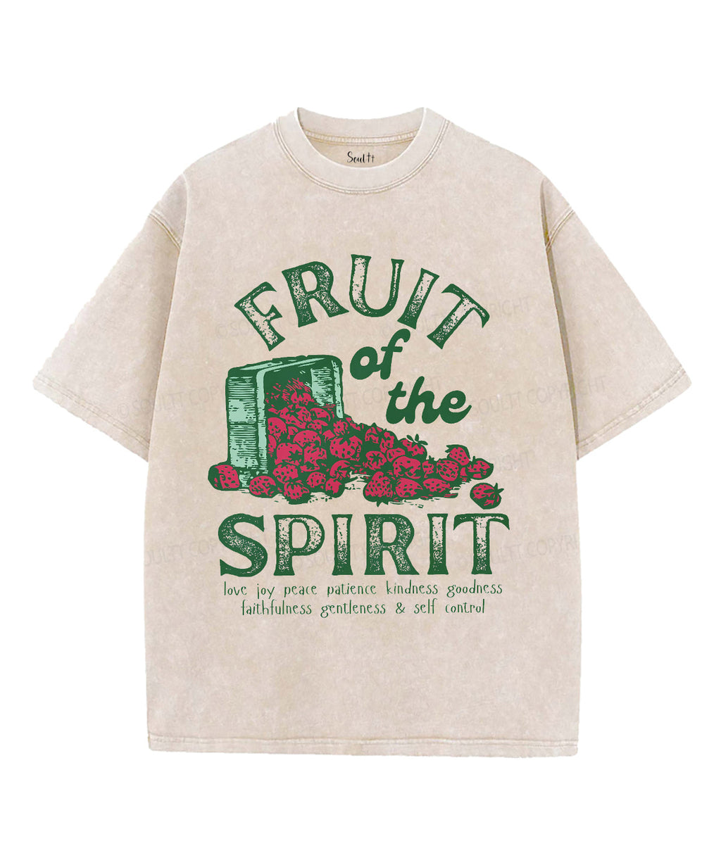 Fruit Of The Spirit Unisex Washed Christian T-shirt Style016 Hoodie, Sweatshirt | CiraTrend.com (Image 1)
