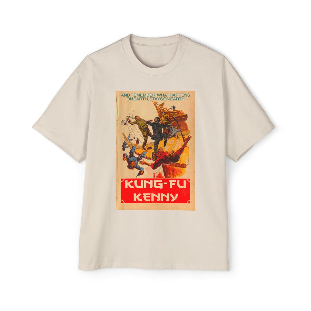 Kung-Fu Kenny - Men's Heavy Oversized Tee Hoodie, Sweatshirt | CiraTrend.com (Image 5)