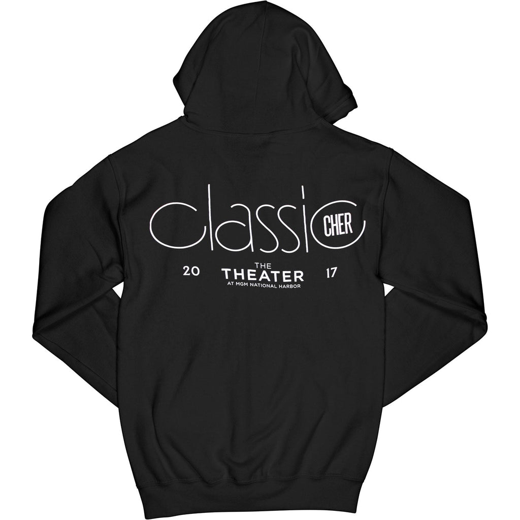 Classic Cher Residency MGM Theater 2017 Zippered Hooded Sweatshirt T-Shirts, Hoodie | CiraTrend.com (Image 2)