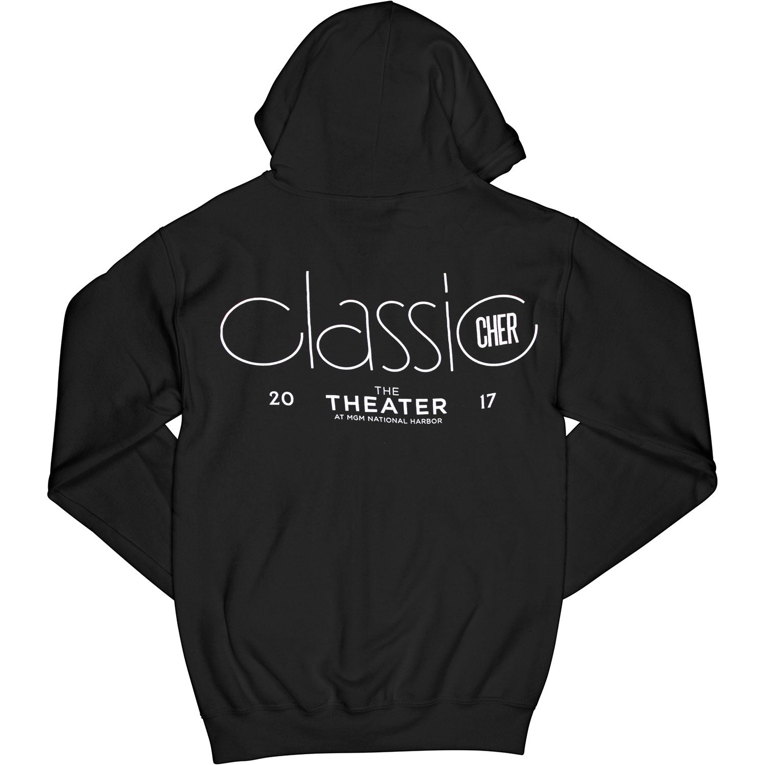 Classic Cher Residency MGM Theater 2017 Zippered Hooded Sweatshirt T-Shirts, Hoodie | CiraTrend.com (Image 2)