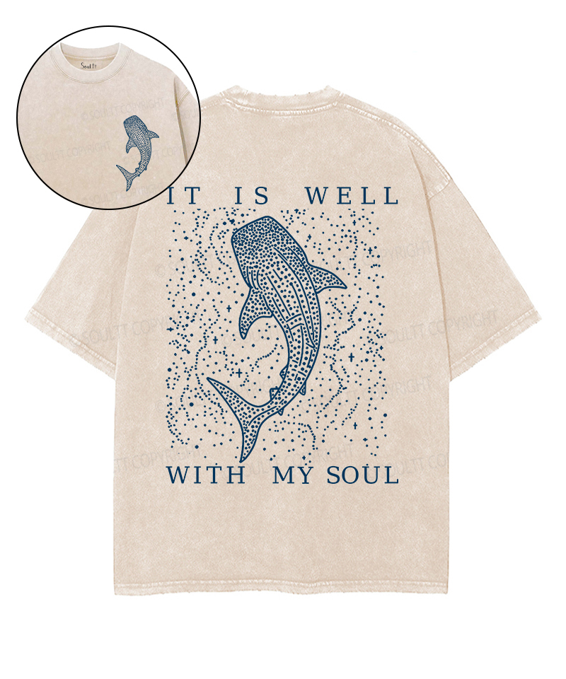 Is Well My Soul Double Sided Washed Christian Style015 T-Shirts, Hoodie, Sweatshirt
