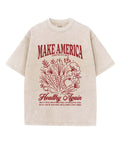 Make America Healthy Again Unisex Washed Christian T-shirt Hoodie, Sweatshirt | CiraTrend.com (Image 1)