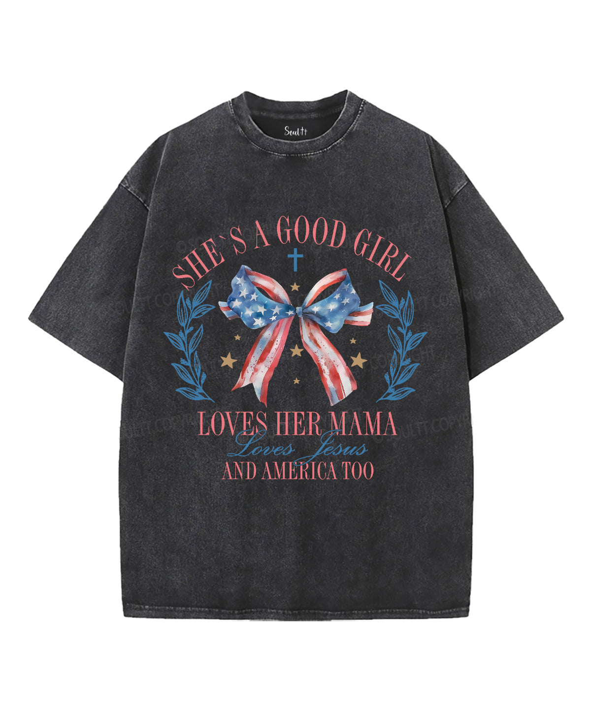She's a Good Girl Unisex Washed Christian T-shirt Hoodie, Sweatshirt | CiraTrend.com (Image 2)