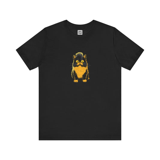 Whimsical Cat Graphic Tee Style054