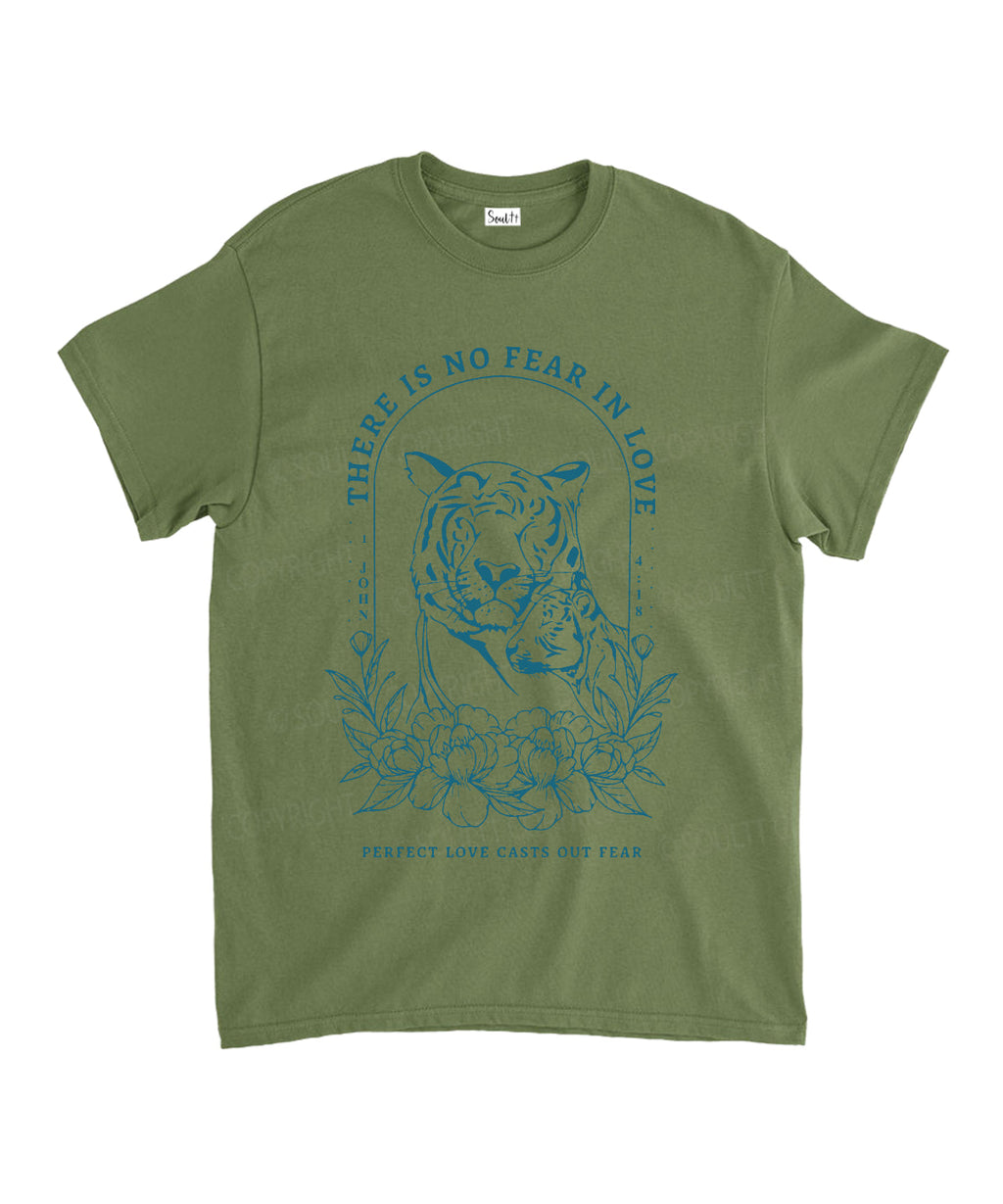There Is No Fear In Love Unisex Cotton Christian T-Shirt Hoodie, Sweatshirt | CiraTrend.com (Image 5)
