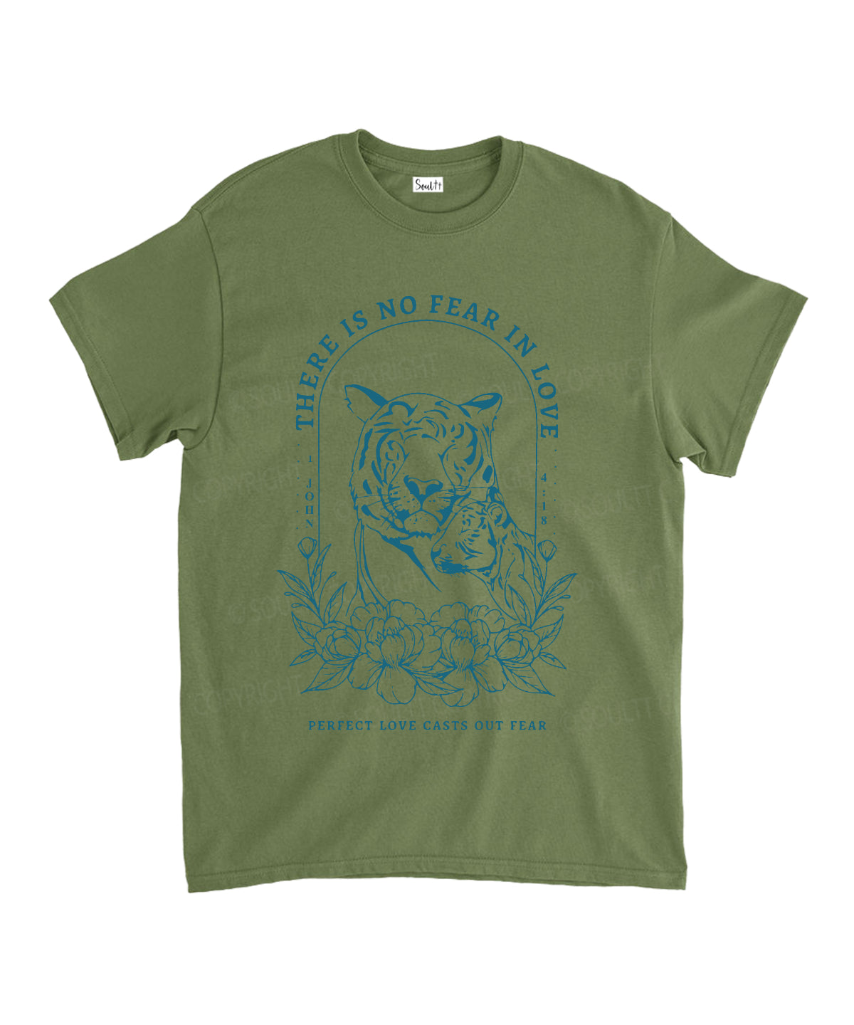 There Is No Fear In Love Unisex Cotton Christian T-Shirt Hoodie, Sweatshirt | CiraTrend.com (Image 5)