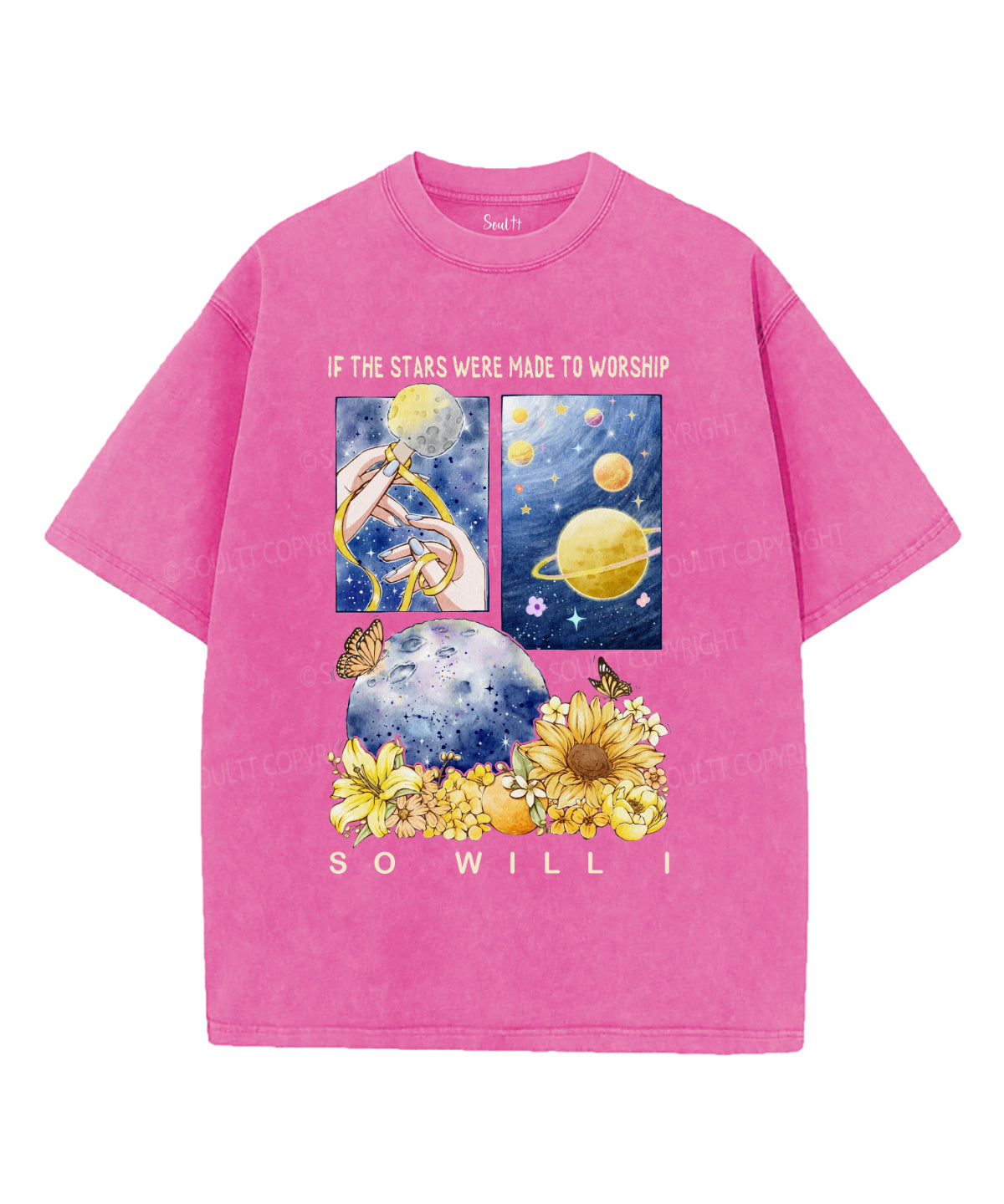 If The Stars Were Made For Worship Washed Christian T-shirt Hoodie, Sweatshirt | CiraTrend.com (Image 3)