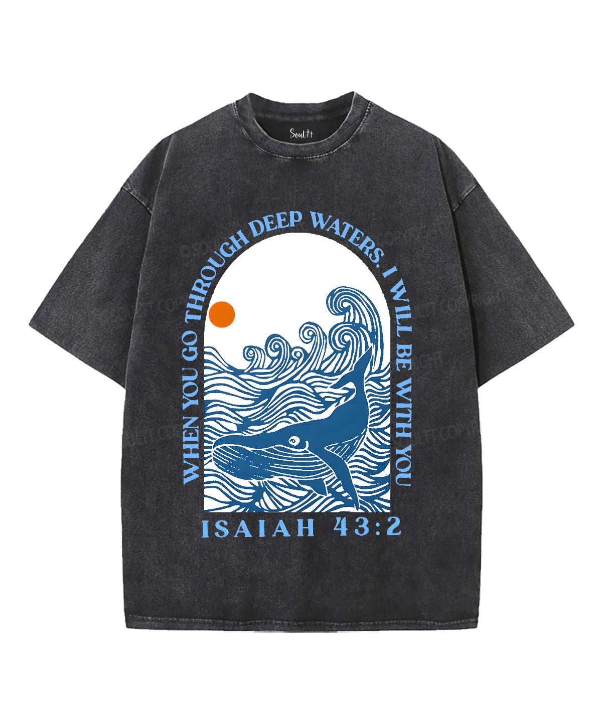 I Will Be With You Unisex Washed Christian T-shirt Style010 Hoodie, Sweatshirt | CiraTrend.com (Image 2)