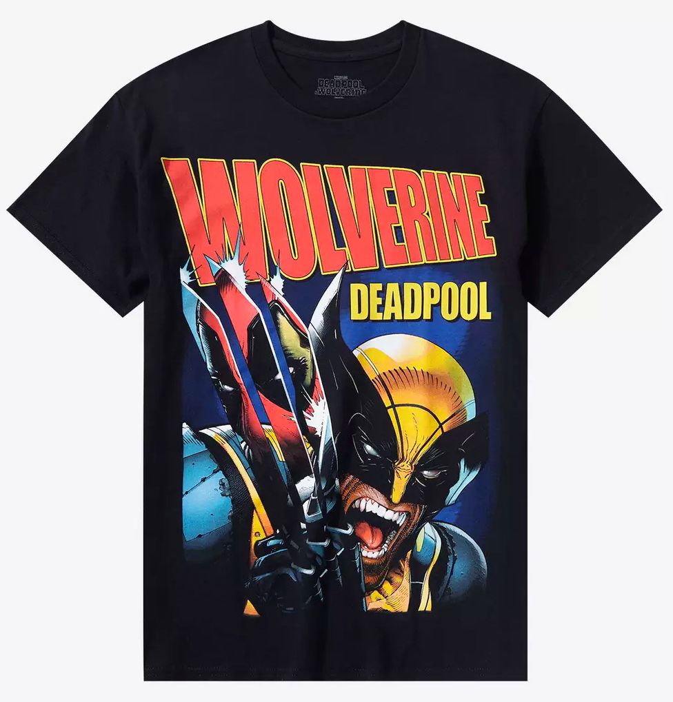 Deadpool & Wolverine Mens T-Shirt - Deadpool Reflects in Wolvy Claws Jumbo Print Hoodie, Sweatshirt | CiraTrend.com