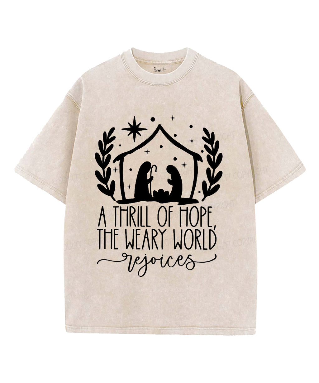A Thrill Of Hope Washed Christian T-shirt Style001 Hoodie, Sweatshirt | CiraTrend.com (Image 1)