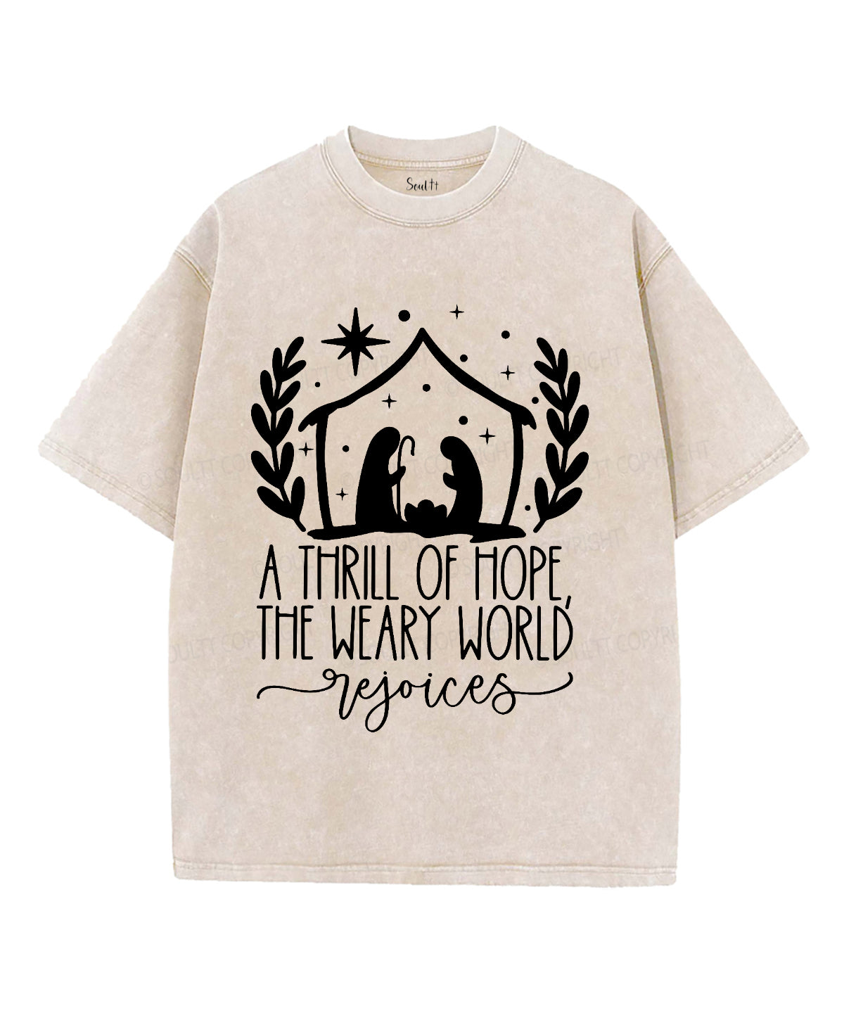 A Thrill Of Hope Washed Christian T-shirt Style001 Hoodie, Sweatshirt | CiraTrend.com (Image 1)
